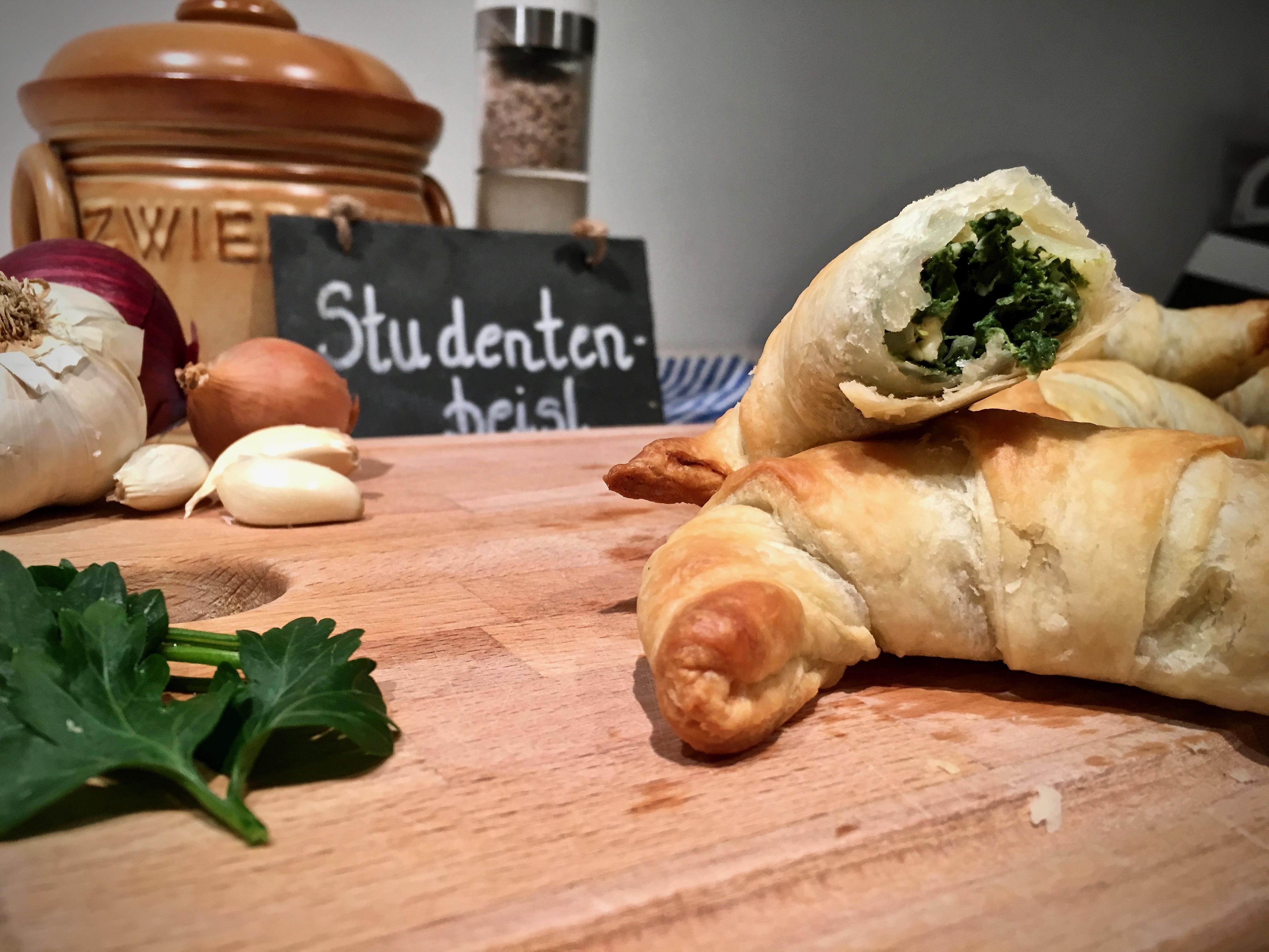 Feta-Spinat-Hörnchen